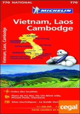 Mapa National VIETNAM, LAOS, CAMBODGE