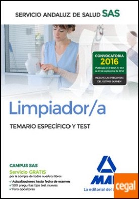 Limpiador/a del Servicio Andaluz de Salud. Temario específico y test