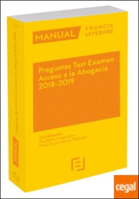 Manual Preguntas Test Examen Acceso a la Abogacía 2018-2019