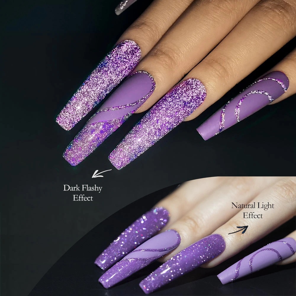 CANNI 7.3ml UV Gel Reflective Disco Gel Sparkle Soak Off UV LED Super