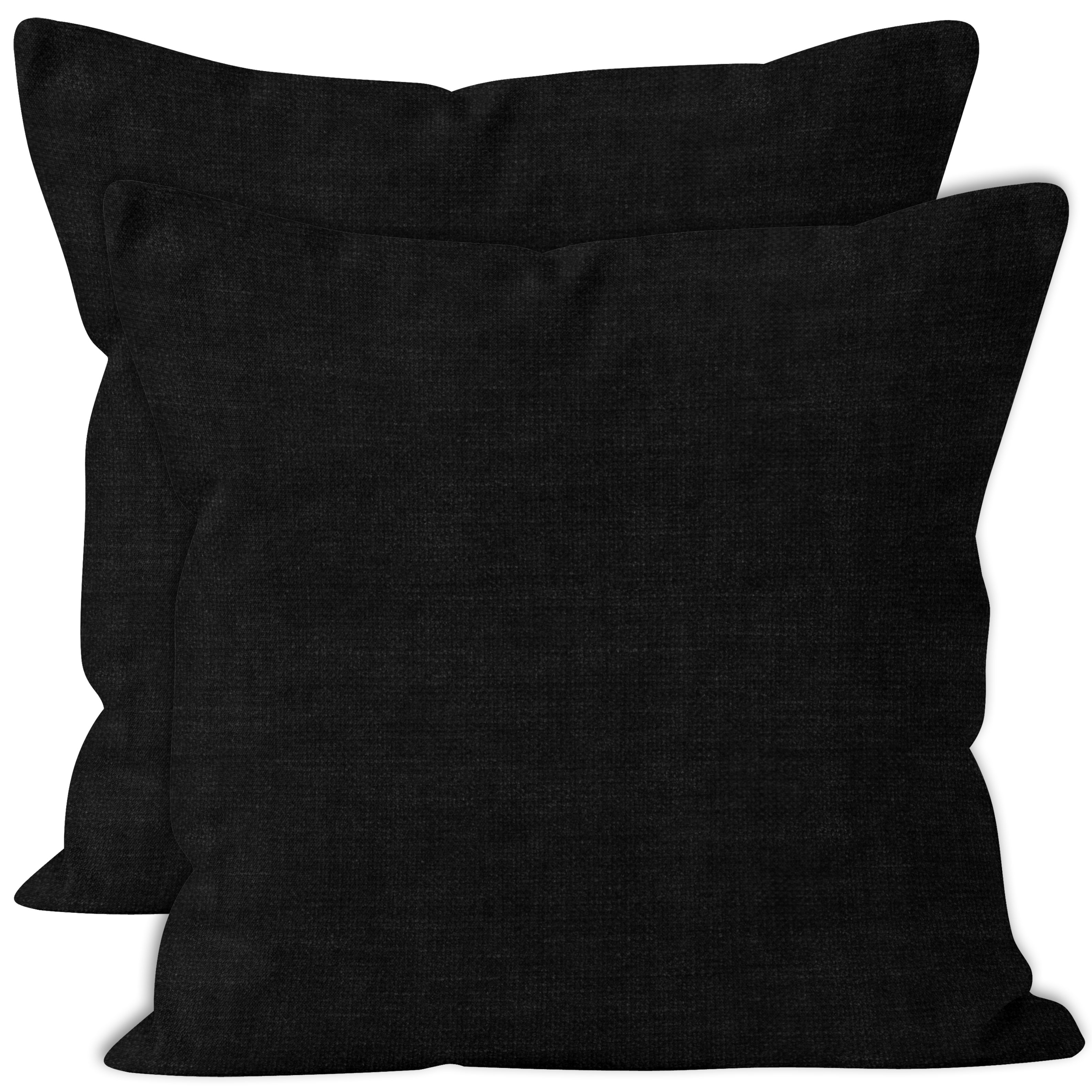 black pillow covers