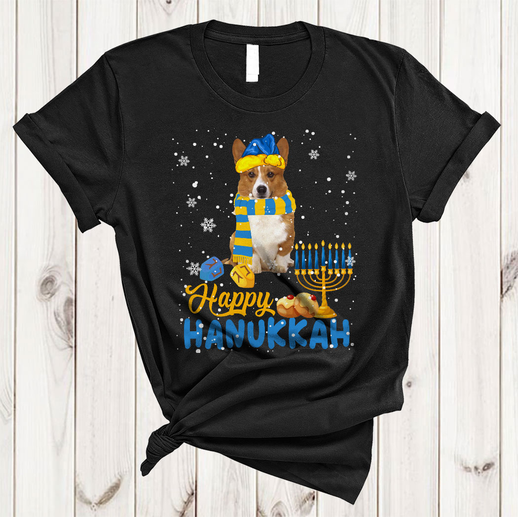 Happy Hanukkah Cute Hanukkah Chanukah Corgi Dog With Menorah Jewish ...