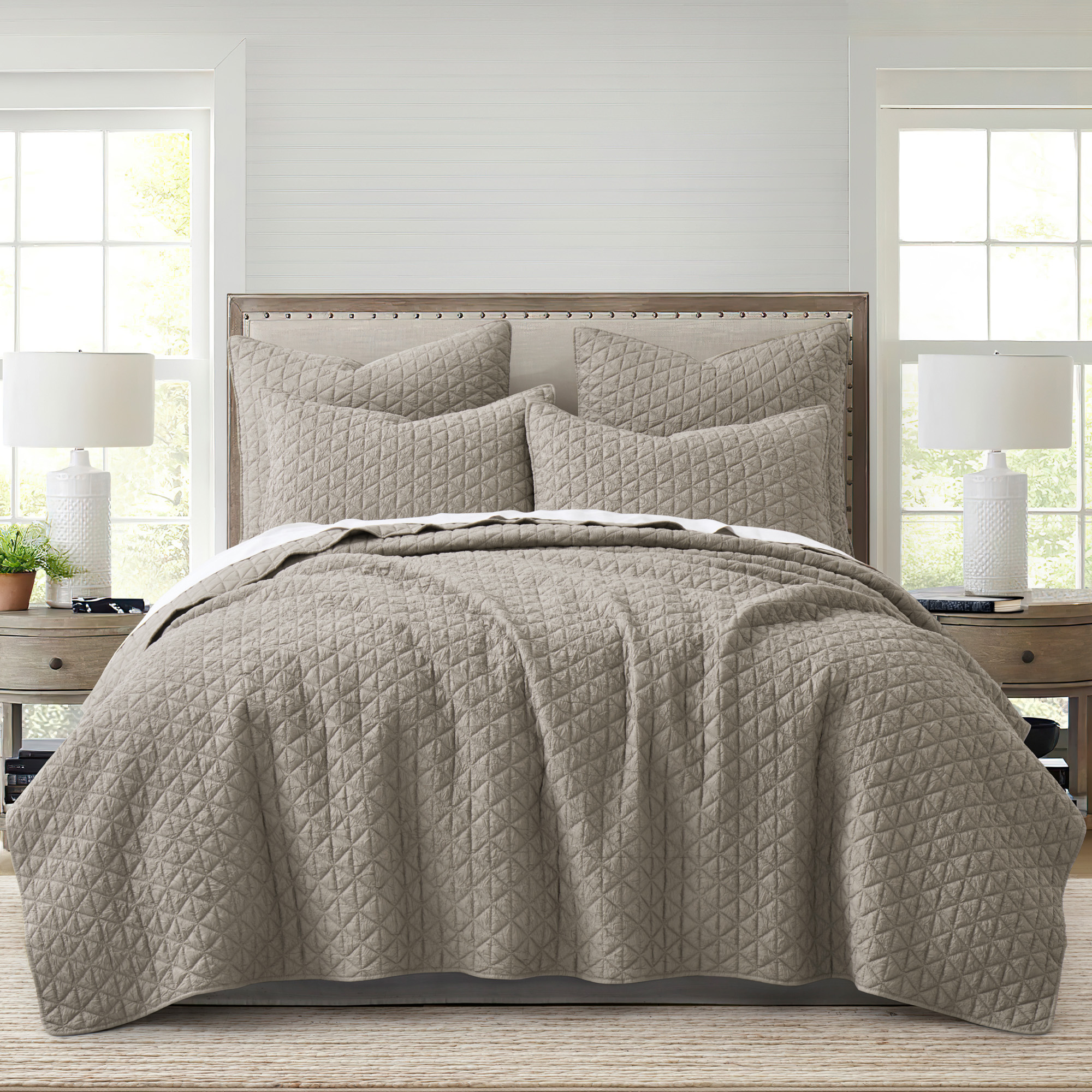 Rowan White Quilt Set- HomThreads by Levtex Home