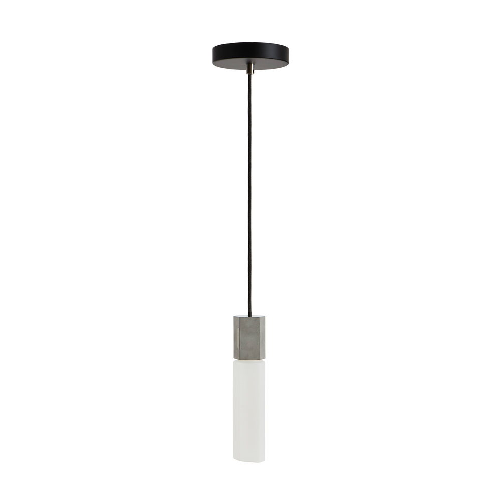 Basalt Single Pendant in Stainless Steel - EU