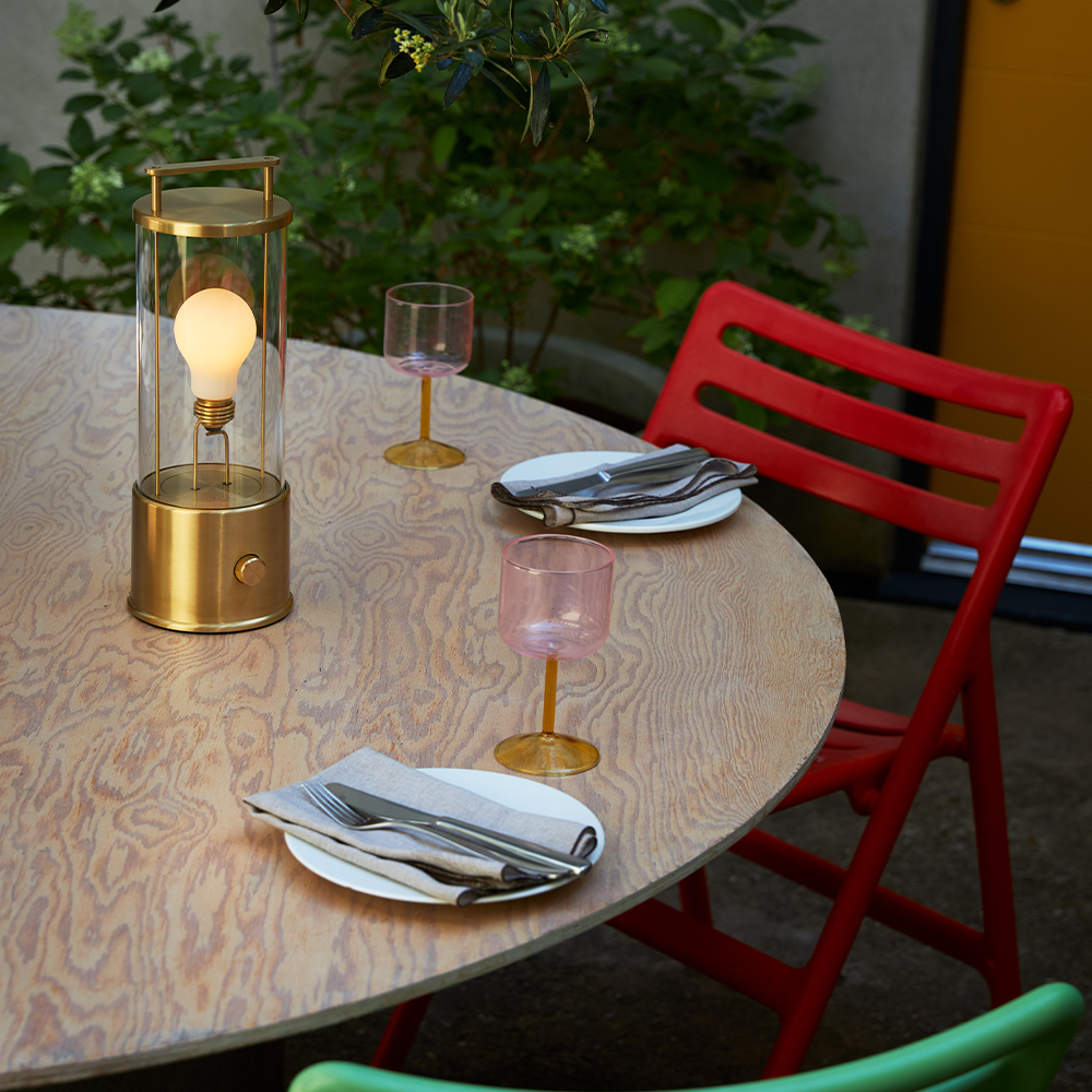 The Muse Portable Lamp in Solid Brass, Special Edition