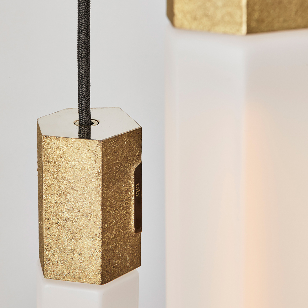 Basalt Nine Pendant in Brass - EU