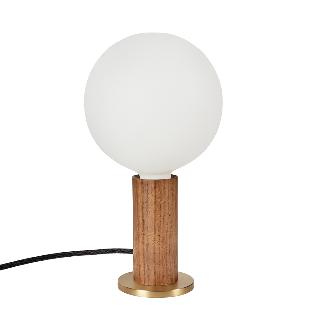 Walnut Knuckle Table Lamp with Sphere IV EU