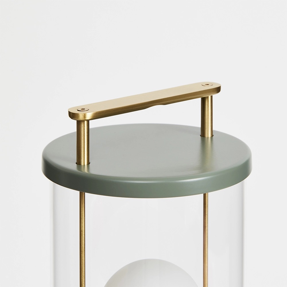 Tala x Farrow & Ball, The Muse Portable Lamp in Pleasure Garden Green