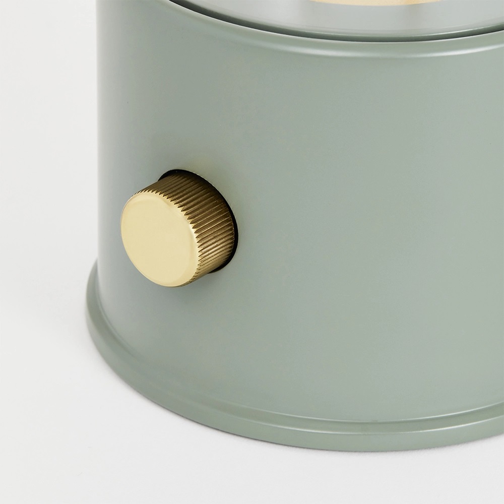 Tala x Farrow & Ball, The Muse Portable Lamp in Pleasure Garden Green