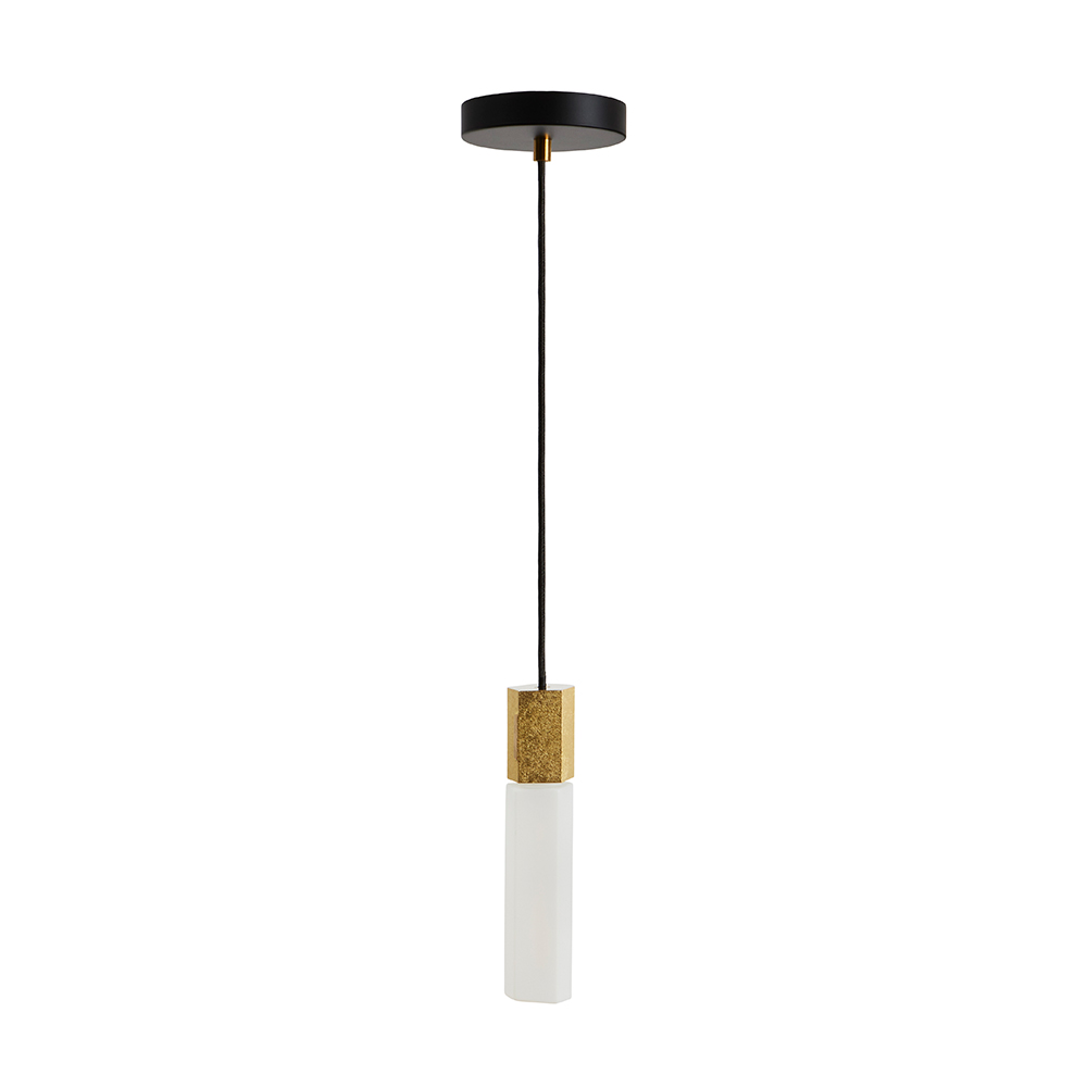 Basalt Single Pendant in Brass - EU